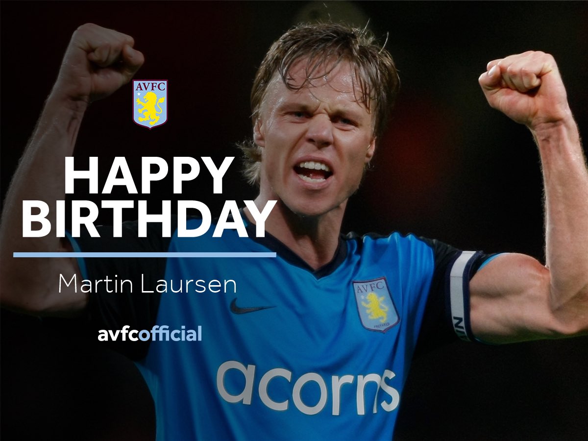 AstonVilla's tweet photo. Happy birthday to our former skipper, Martin Laursen. Have a great day Martin! 🎉⚽️🎂 #AVFC https://t.co/tc10tAQwZs