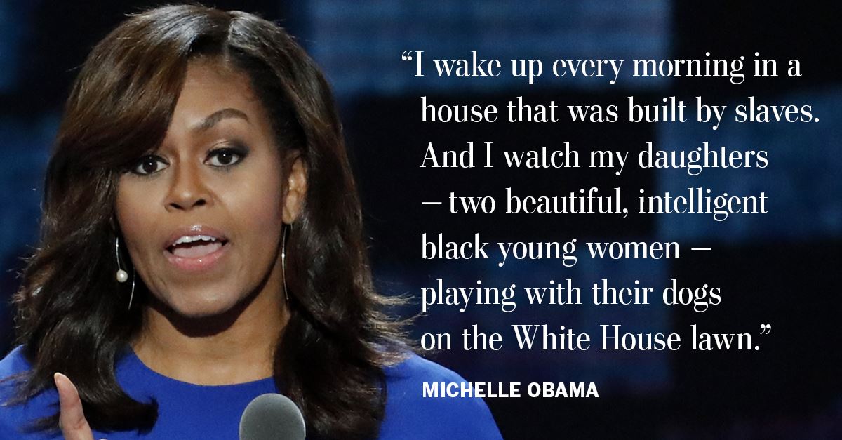 washingtonpost's tweet photo. Michelle Obama delivers a passionate defense of Hillary Clinton https://t.co/vTVnQ4sP3l https://t.co/u15W6qhevj