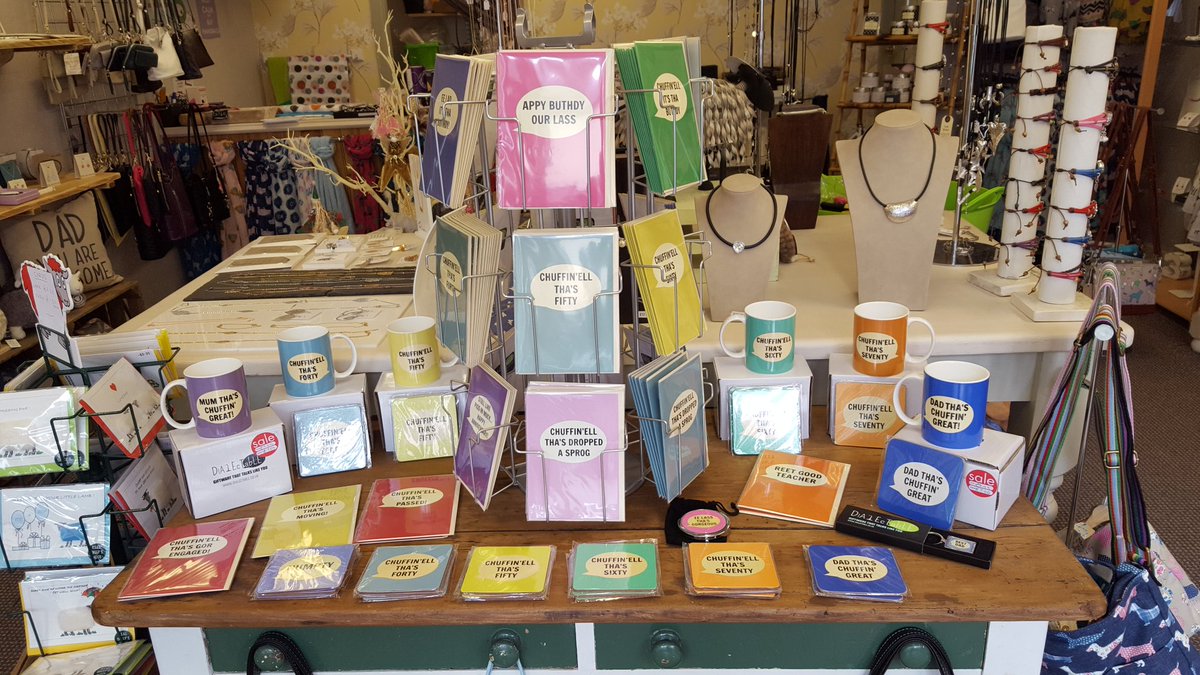 urbansheepstore's tweet photo. Chuffin'ell I've changed the shop around again- here's my #dialectable display of fab #cards #mugs etc @Dialectable https://t.co/nRqEtQ4qNN