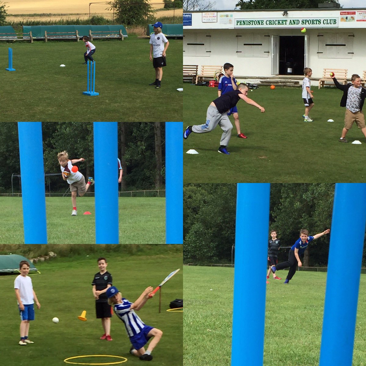 onpointsportsco's tweet photo. Just a snapshot of the fun we are having #summercamp #cricket #skills #FUN #ccpeni #bestjob #barnsley #penistone https://t.co/ok6xIUsUhb