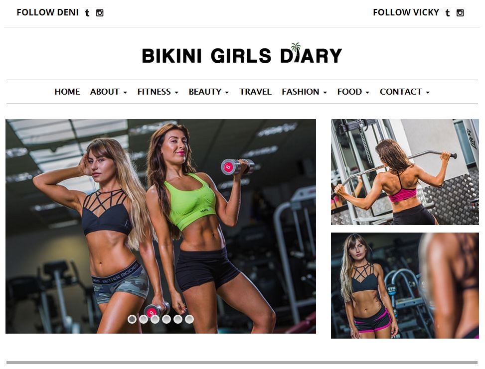 deni_k's tweet photo. Just launched #bikinigirlsdiary w @VickyHadleyx #bgd #fitness #food #travel #beauty #fashion https://t.co/9bV3Olo101 https://t.co/b5xqkDeq0m