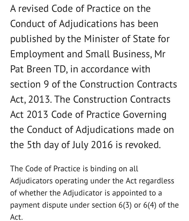 BRegsBlog's tweet photo. ALERT | Min revokes Code,issues revised Code of Practice on eve of #ConstructionContractsAct https://t.co/8hruNE4pth https://t.co/BimPQravAs