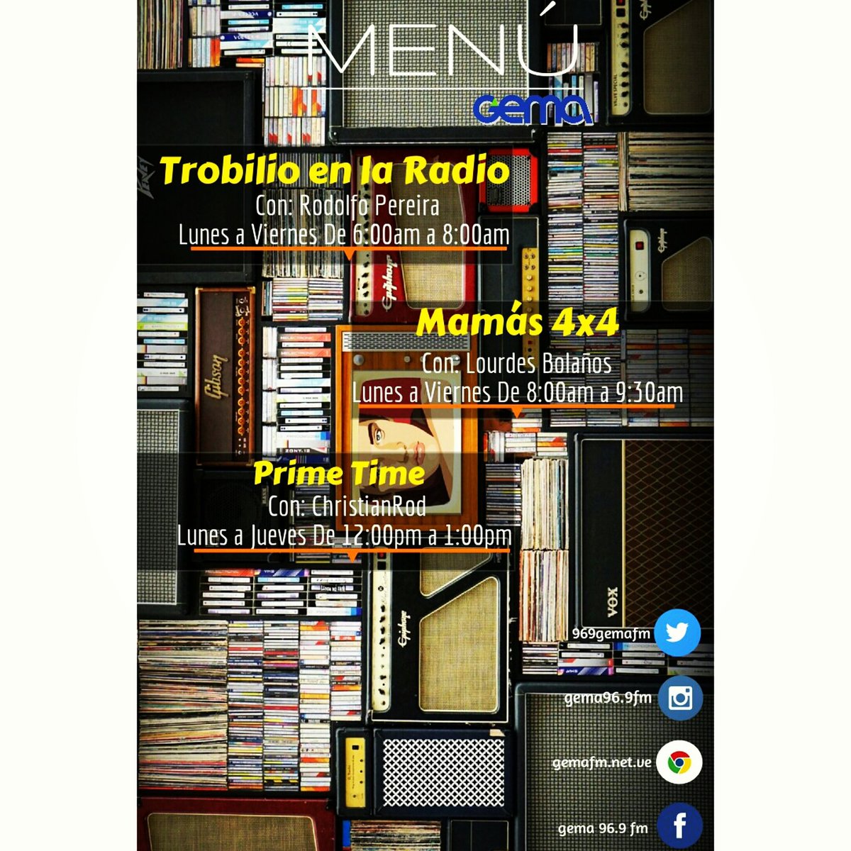 969gemafm's tweet photo. ¡Feliz Martes! 
#Venezuela #valencia #Gema969FM #Radio #Música #Programación #Entrevistas #SePegaATuPiel #Gema https://t.co/B6ZgiCDccx
