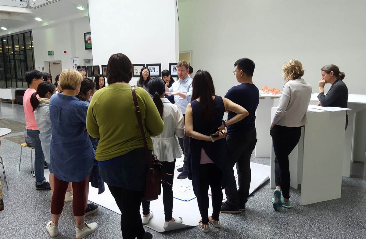 SoJ_BCU's tweet photo. Our #MA group in discussion with @mister_clarke about their forthcoming #graduateshow @Boundless2016 https://t.co/n64i2RhjE4