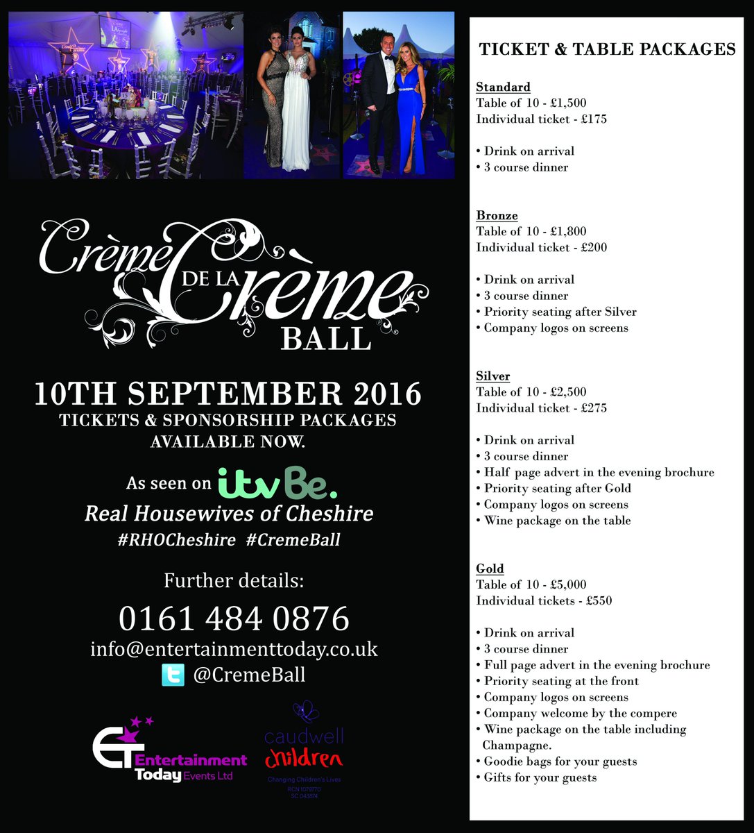 Don't miss this years <a href="/CremeBall/">Creme de la Creme</a> on 10th September <a href="/MissDLloyd/">Danielle Lloyd</a> <a href="/ColeenRoo/">Coleen Rooney</a> <a href="/RoystonBlythe/">RoystonBlythe</a> <a href="/philiparmstro/">Philip Armstrong</a> <a href="/ICAN__PT/">ICAN PT</a>