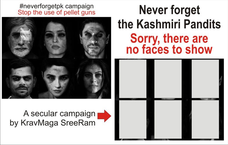 kravMagaSreeRam's tweet photo. My secular response to #neverforgetpk campaign! https://t.co/e8JyNqDcWz