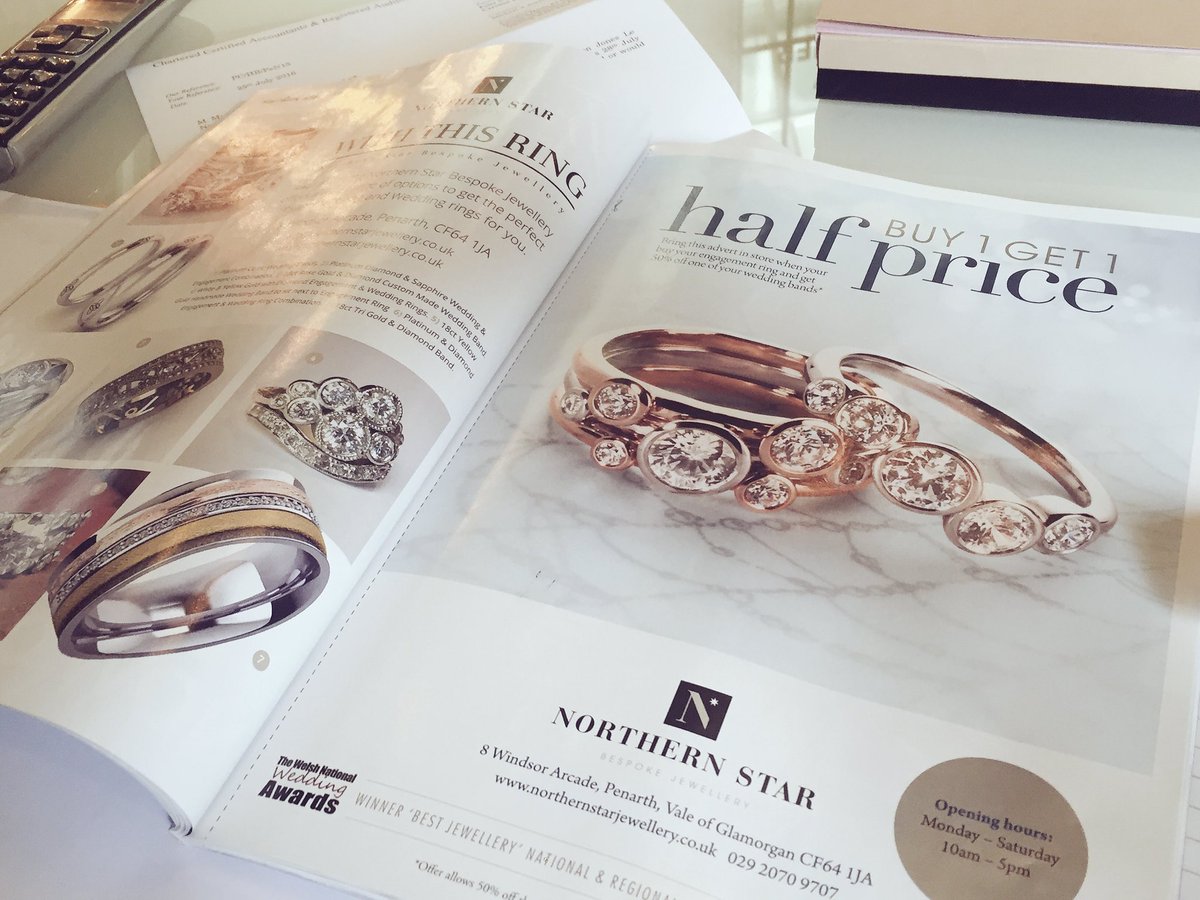 NorthernStarMat's tweet photo. Hot off the press and a sneak preview of what's coming to help with the #wedding stresses #engagement #weddingrings https://t.co/p9tBtq32Oy