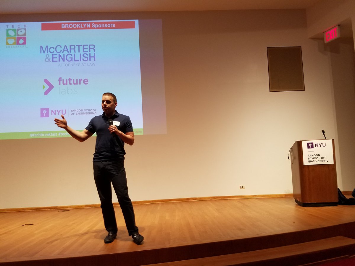 TechBreakfast's tweet photo. Nice crowd at Brooklyn @TechBreakfast #bktech https://t.co/barZJoSGJY