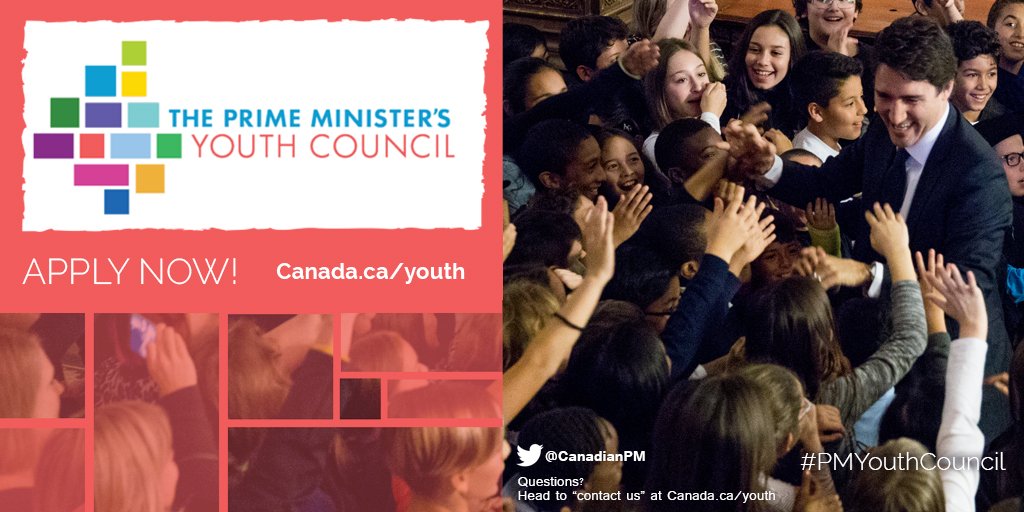 Prime Minister Trudeau is looking for the next generation of Canadian leadership. Become a #PMYouthCouncil member!