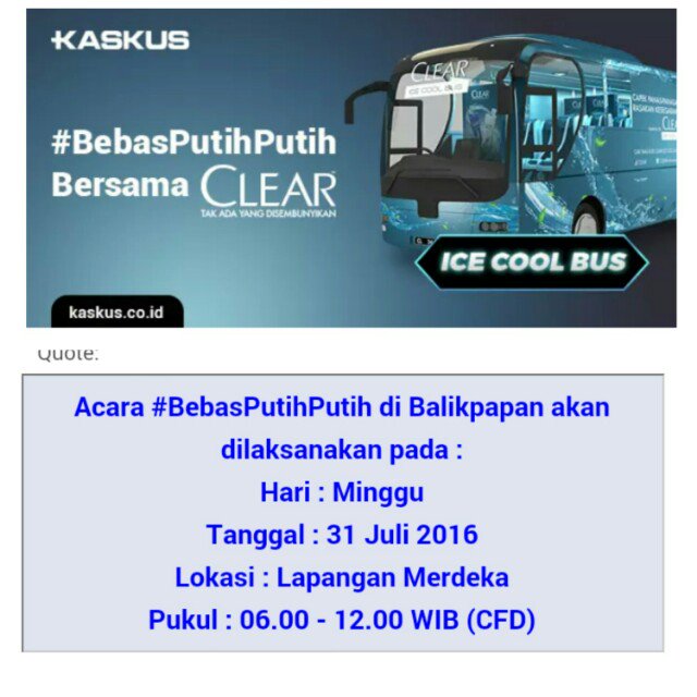 Mau Kaos KASKUS+Halal Bi Halal?Ayo dtg di #BebasPutihPutih Kota Balikpapan kask.us/ihkrA <a href="/InfoBalikpapan/">IG : INFO_BALIKPAPAN</a>