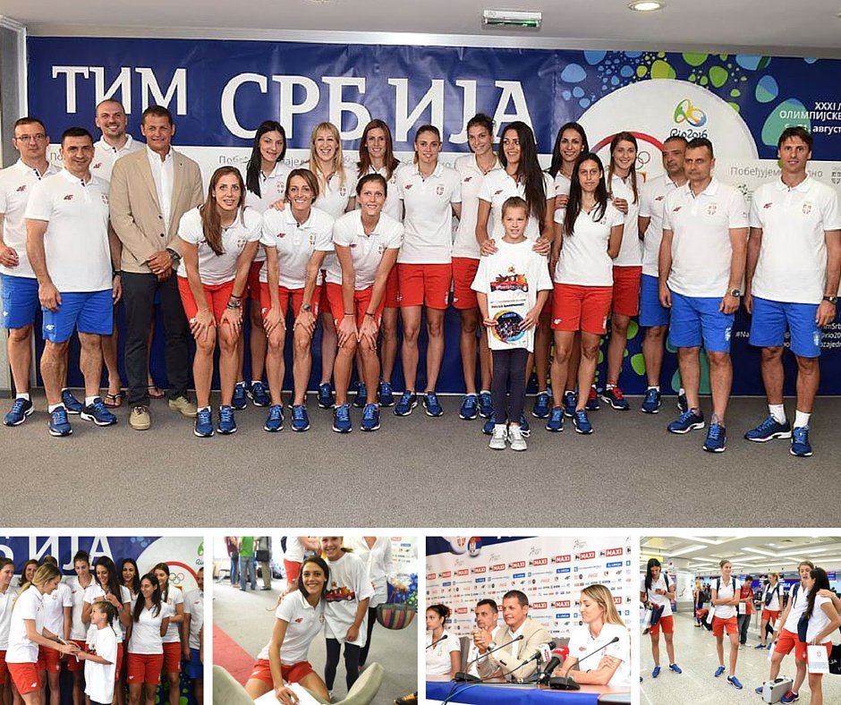 OKSrbije's tweet photo. I odbojkašice (@ossrb ) su od danas #NaPutuZaRio 

#RoadToRio #TeamSerbia https://t.co/hS7EI9UFHZ