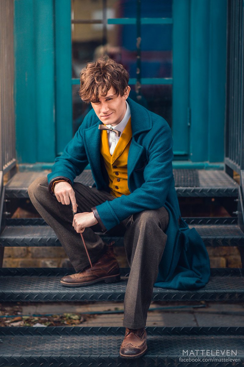 PotterBeasts's tweet image. Fantastic Newt Scamander cosplay by @matteleventh!