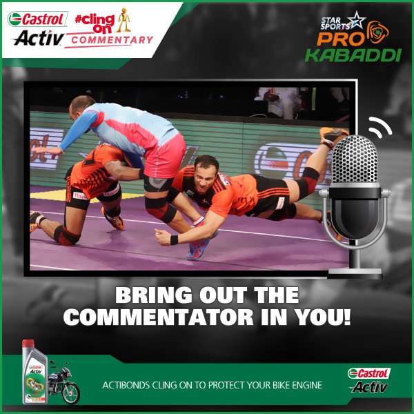 CastrolActivIN's tweet photo. 1 day to go! The #ClingOnCommentary #contest still stands open. Share your entry with us NOW. #ContestAlert https://t.co/X6Zh7Rvljo
