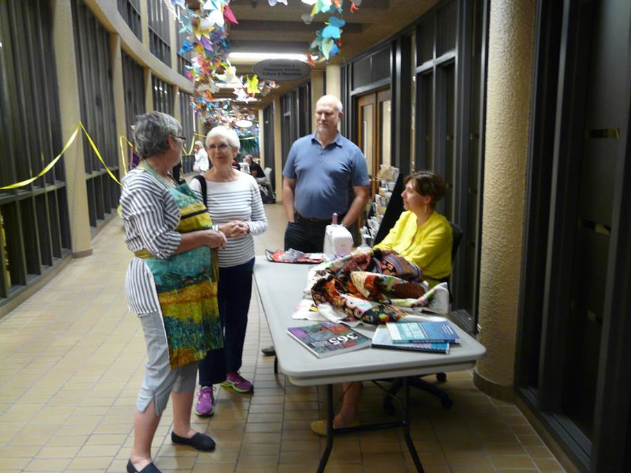 artwalksta's tweet photo. WARES featured the #StAlbert Quilters' Guild for July Artwalk. Look at all of the beautiful quilts! Next AW is Aug 4 https://t.co/yHsxWVCpJW