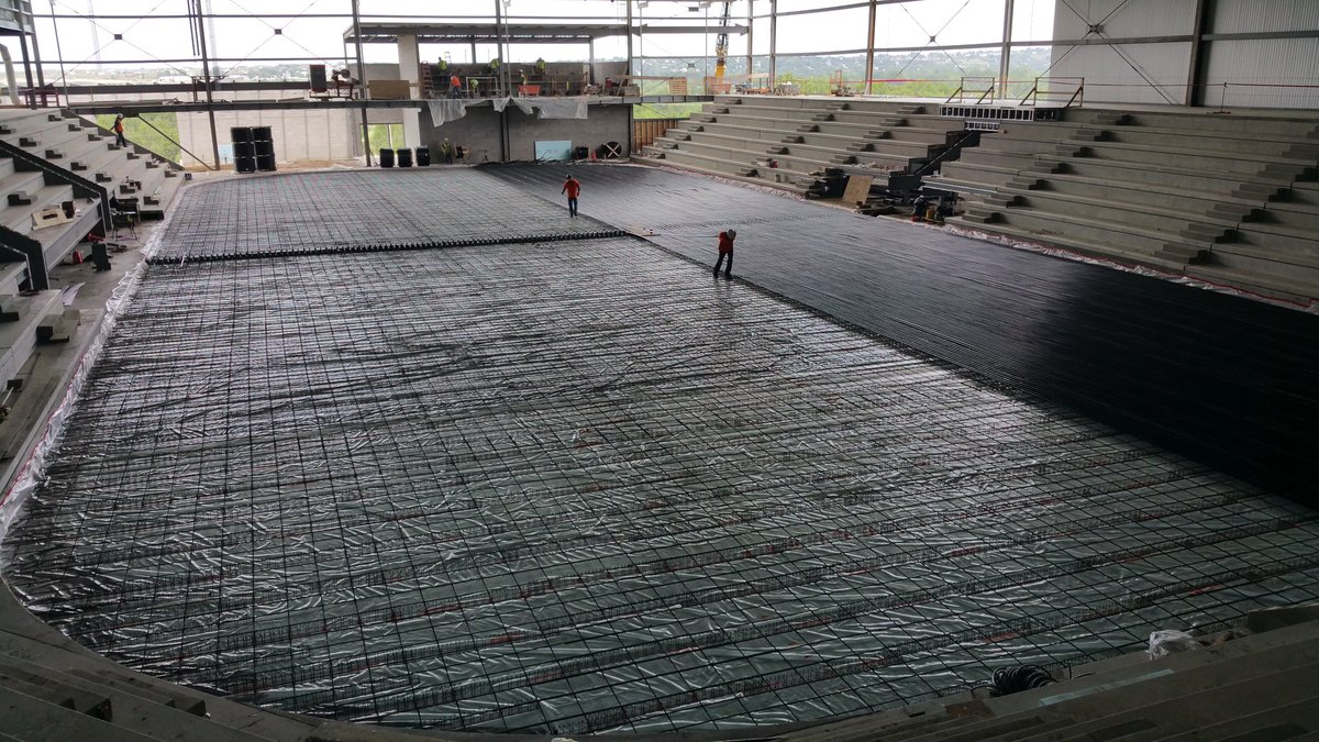 bigdaddyolson's tweet photo. #MaysaExpansionProject rink floor piping going in @maysaarena @MinotParks @Stonewall30 @Scout_33 https://t.co/ujLEUMpYkd