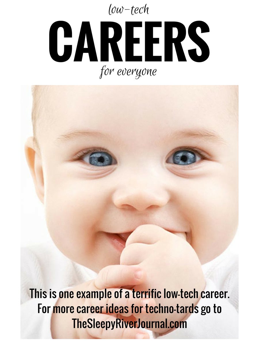 SleepyRiverJ's tweet photo. Need a low-tech career? Never fear our list is here! #LowTechCareers #TechnoTard https://t.co/y0px437cM2 https://t.co/w0SptxXG2V