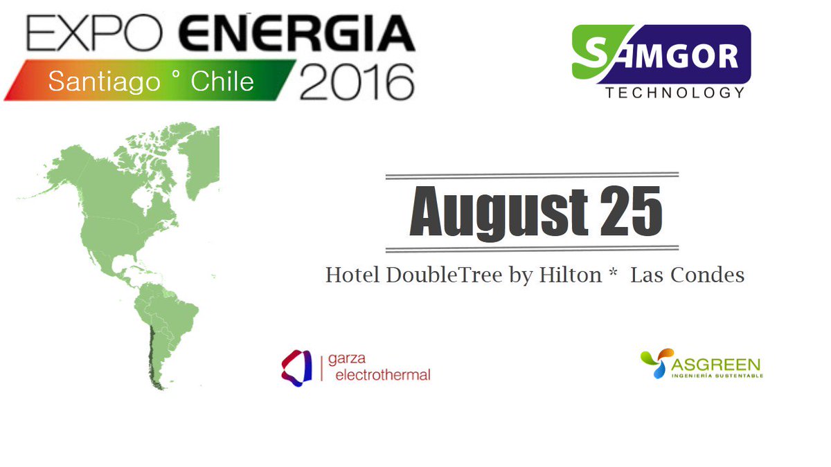 SamgorTech's tweet image. our participation in America next month #expoenergiachile2016 #expoenergychile2016