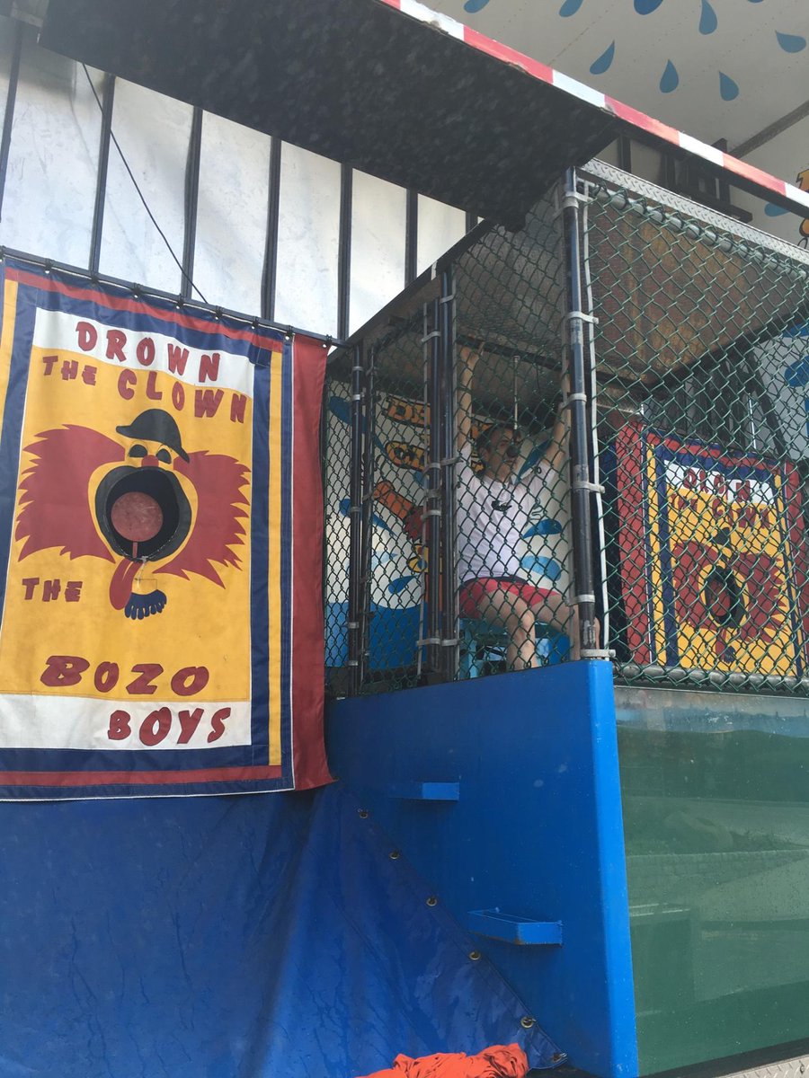 <a href="/SDLatQC/">SDL at QC</a>'s Dean of Students @johnandrejack gets dunked at today's #ADA26 BBQ, all for a good cause!
