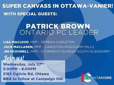 Come out and help turn Ottawa-Vanier Blue #supercanvas w/ <a href="/brownbarrie/">brown barrie</a> <a href="/MacLeodLisa/">Lisa MacLeod</a> <a href="/jackmaclaren1/">Jack MacLaren</a> and <a href="/JimMcDonell/">Jim McDonell</a>