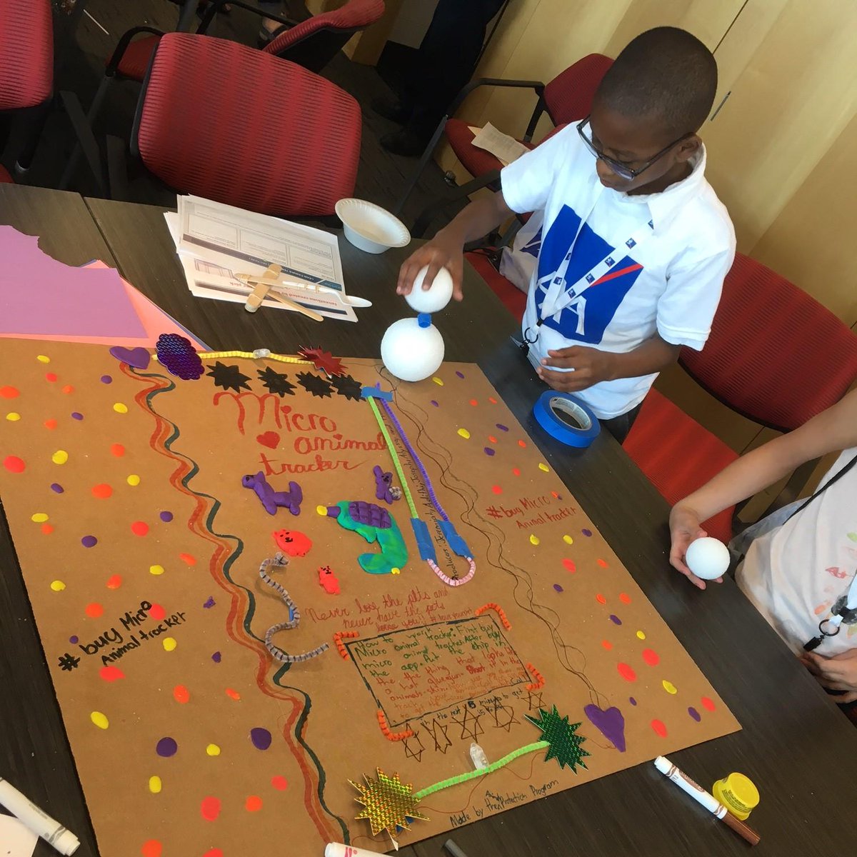 The creative gears were turning during #AXA's #TakeYourChildrentoWorkDay!