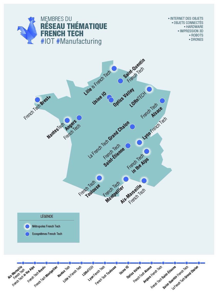Lyon, Saint-Étienne et les Alpes membres du réseau thématique #IoT lafrenchtech.com/actualite/reno… #FrenchTech