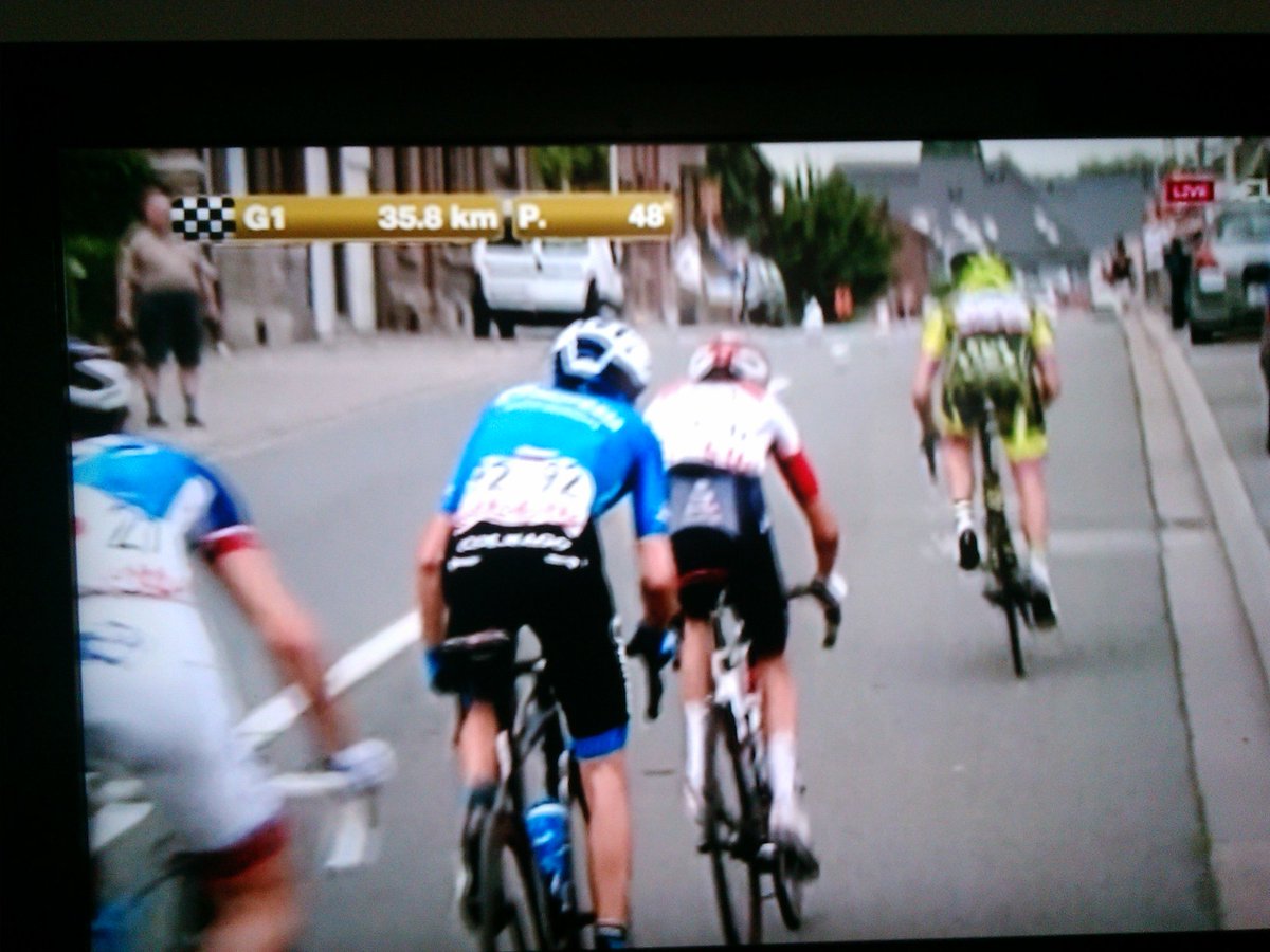 CapySe's tweet photo. @yann_guyot à l attaque sur Tour Wallonie Bravo https://t.co/NYFl3lZp1R