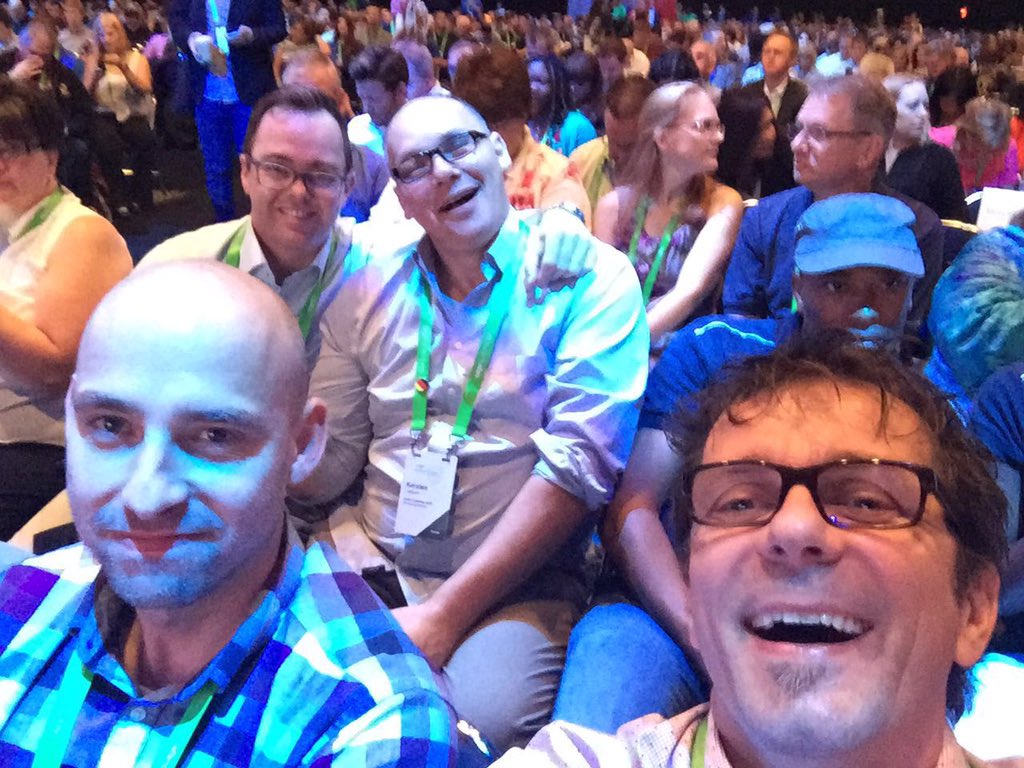 softfolio_pps's tweet photo. German #sage partners looking forward to the #SageSummit Keynote https://t.co/W8pVkpPp5T
