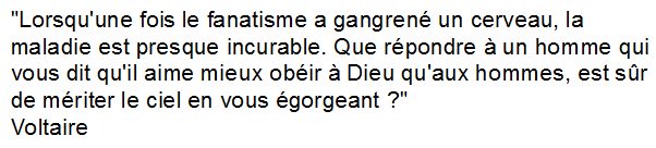 Sansdieux's tweet photo. La pensée de Voltaire est malheureusement encore totalement d'actualité... #SaintEtienneDuRouvray https://t.co/JmsFEwn0oX