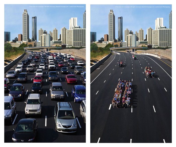 These “spaced required to transport people“ pictures never get old; CC photo by <a href="/CleanAirGA/">Clean Air Campaign</a> Atlanta