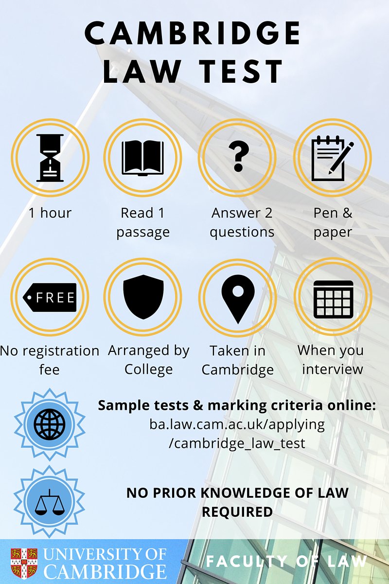 thinkcamlaw's tweet image. Worried about the Cambridge Law Test? Get the facts: bit.ly/2a28iAP #cambstudy #becambridge