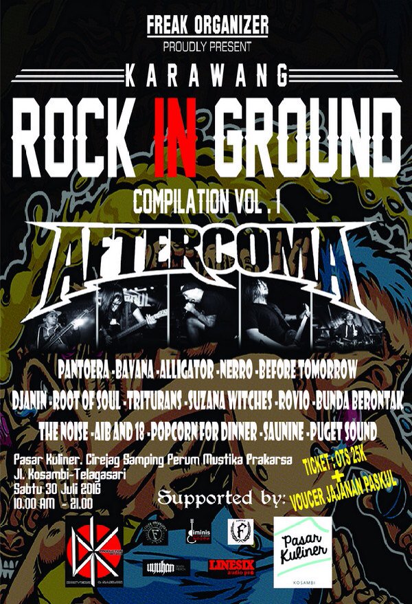 AFTERCOMA's tweet photo. Karawang.. Are you ready to have fun with us?? #aftercoma #karawangrockinground https://t.co/MYgHG8WkU2