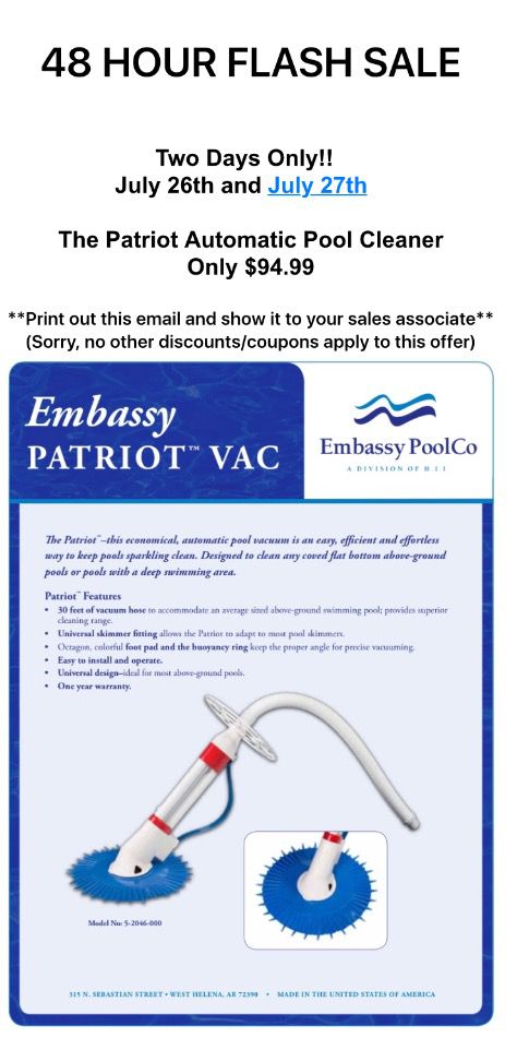 Pooltown's tweet image. 48 Hour Flash Sale (July 26th &amp;amp; July 27th) -  bit.ly/2aqYPXQ