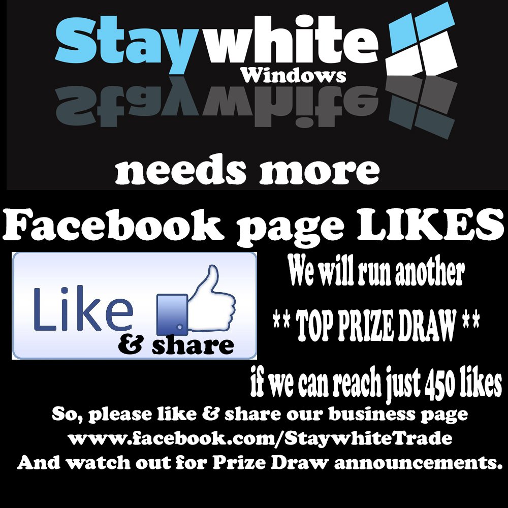 StaywhiteTrade's tweet photo. #FBLikeHour as I can never make it I thought I'd send you this https://t.co/35iiqkisNs #1pmRT #87RT #windows #doors https://t.co/m9rxOZIDbs