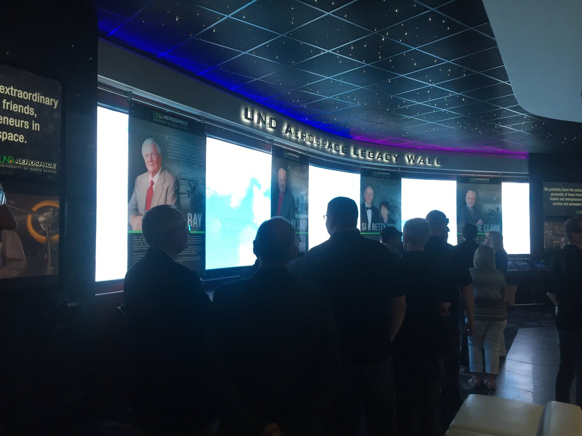 UNDEmily's tweet photo. @UNDAerospace Robin Hall Ground Breaking Ceremony! I highly recommend checking it out! @myUND #UNDProud #Drones https://t.co/ciMULj4qY8