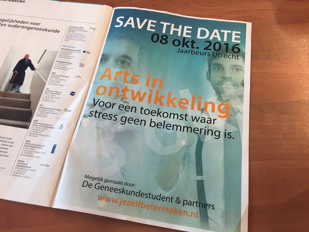 Nu ook te vinden in @medischcontact Op de laatste pagina mede mogelijk gemaakt door #KNMG. Dank!