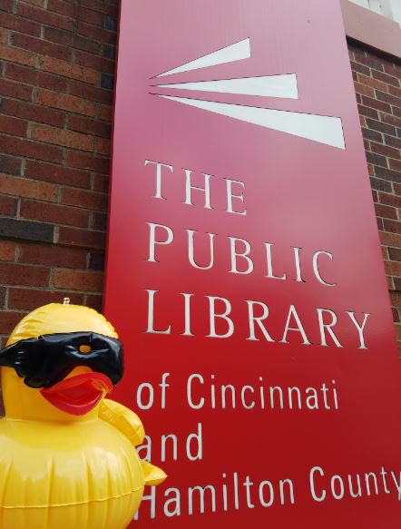 FreestoreFB's tweet photo. Dropping by the @cincylibrary to pick up a good read #WhereIsLittleQuacky #RDR2016 https://t.co/FhjVQOiWyP