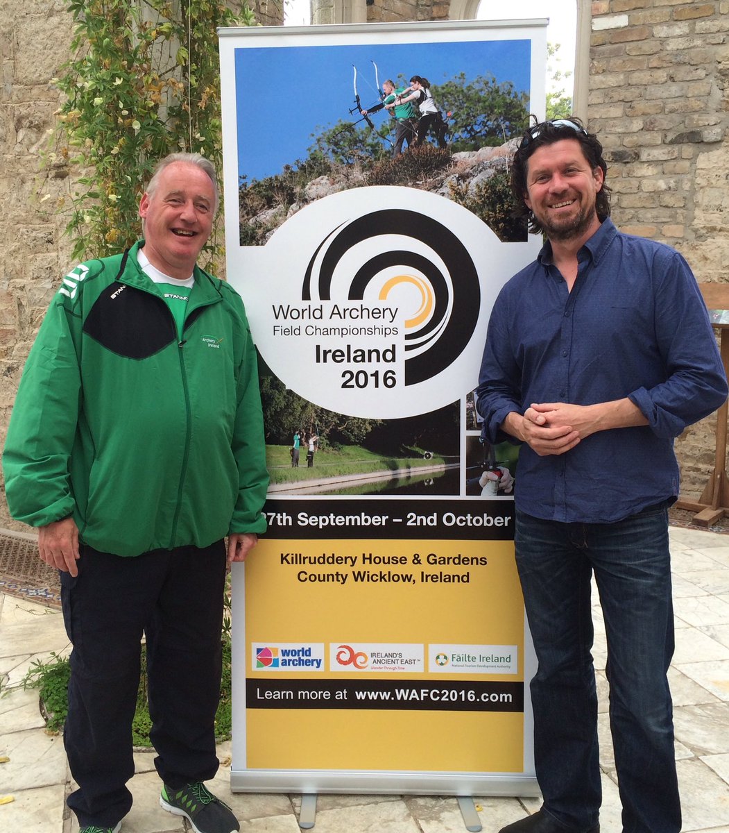 <a href="/ArcheryIreland/">Archery Ireland</a> @BrayTCouncil <a href="/killruddery/">Killruddery</a>  At launch of World Archery Championships, taking place in Bray in Sept.