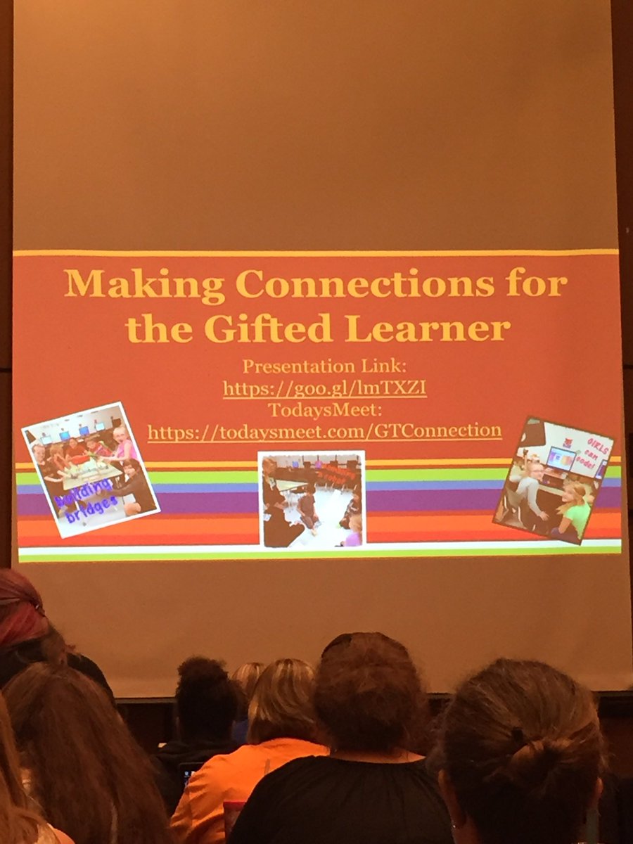 KatiAdair's tweet photo. Ready to learn new ideas to use with my GT students! #tceatots https://t.co/8intczC8gL