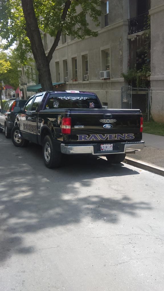 B_MoreRob's tweet photo. Whomever this truck belongs to they're okay with me. lol #GoRavens #RavensNation https://t.co/ENYUdJO2AK