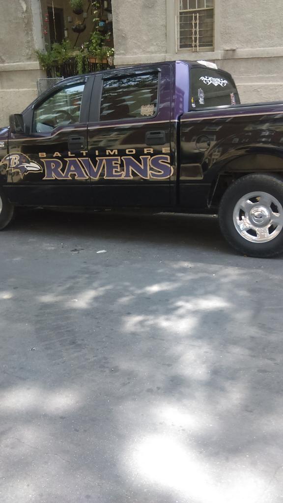 B_MoreRob's tweet photo. Whomever this truck belongs to they're okay with me. lol #GoRavens #RavensNation https://t.co/ENYUdJO2AK