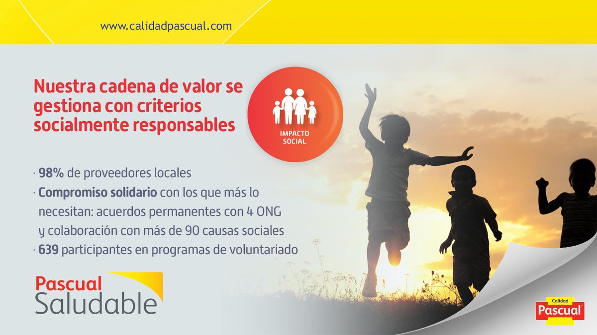 Pascual's tweet photo. Una de nuestras grandes apuestas: el compromiso con la sociedad #CreandoValor https://t.co/icJ03Bp2QP https://t.co/HBk0IB63XZ