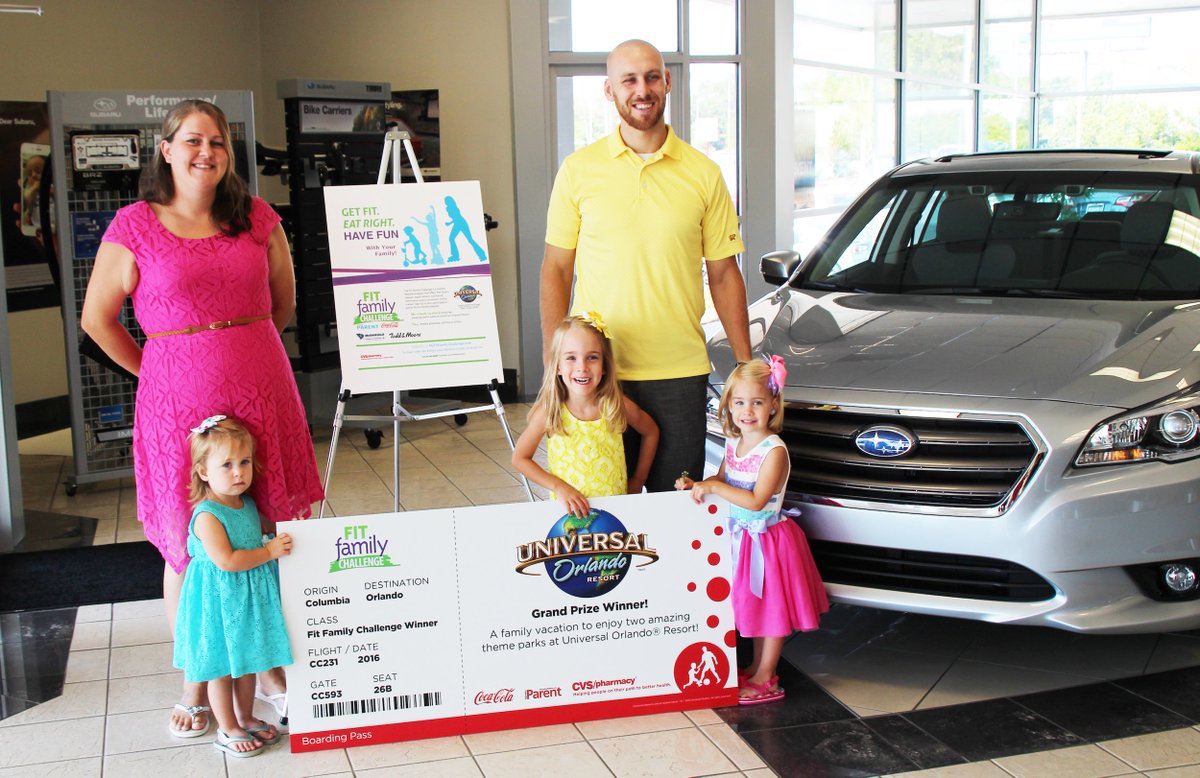 FitFamilySC's tweet image. Congrats #FitFamilyChallenge grand prize winners, The Hayes Family of SC. Who's next? @palmettoparent @CokeCCBCC