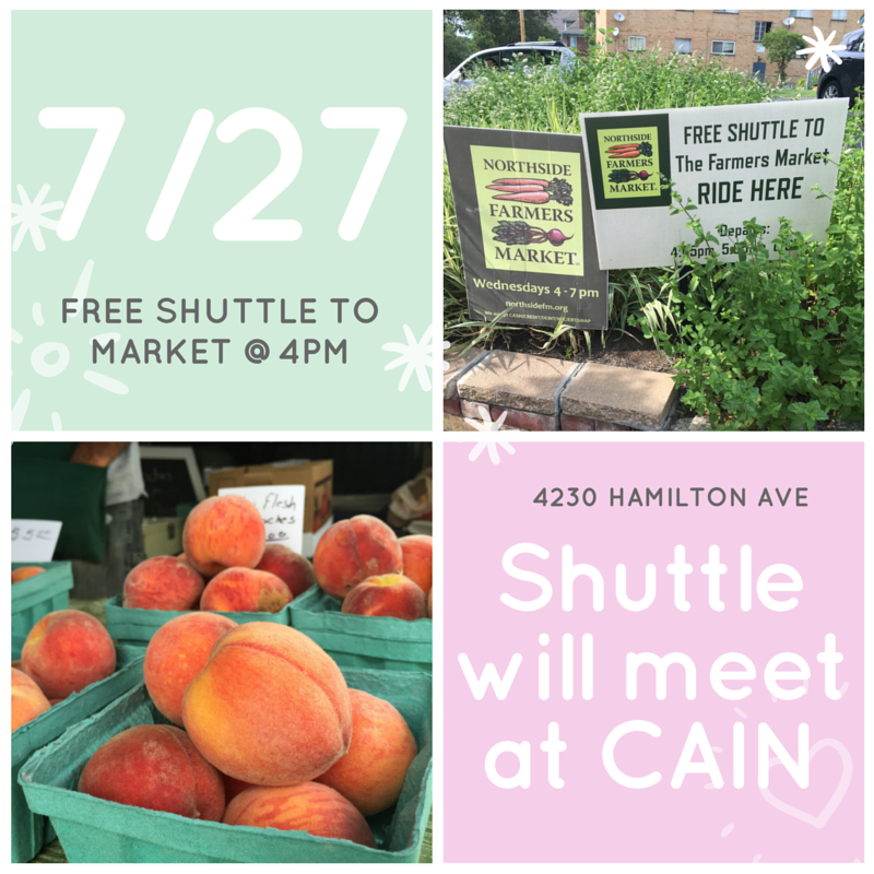 NsideFarmersMkt's tweet photo. Meet us at 4230 Hamilton Ave, Cincinnati, OH 45223 at 4pm this Wednesday for a free ride to the market https://t.co/X2zS4lRbAY