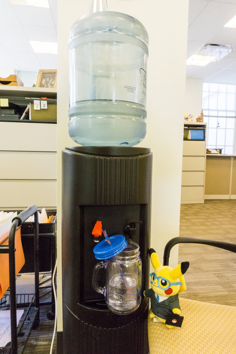 internpikachu's tweet photo. Whew, it's a hot one today! Be sure to stay hydrated! (A water bottle as tall as you are is optional) https://t.co/lGROFDajLB