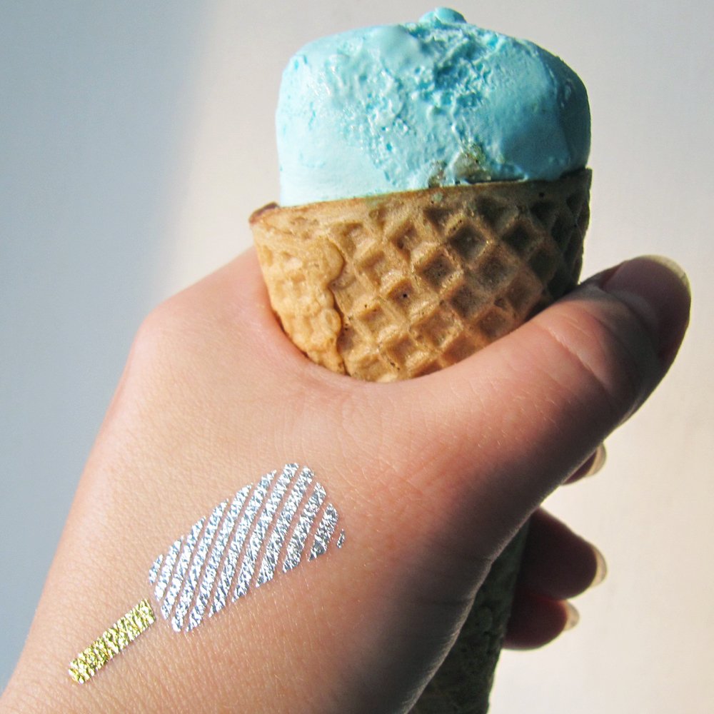 JewelFlashTats's tweet photo. #NJ It's time for #icecreamparty! #popsicletattoo #metallictattoo #NewJersey #bodystickers - https://t.co/o0EsA89OjF https://t.co/H1OZ9tgRKm