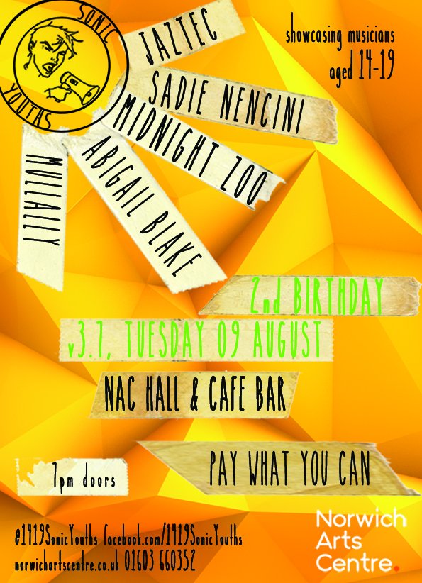 #opportunities 2-wks 'til our party with #Jaztec @sadie_nencini, <a href="/MidnightZooBand/">Midnight Zoo</a>, @Abigail_Blakex, <a href="/Mullallymusic/">Mullally</a>