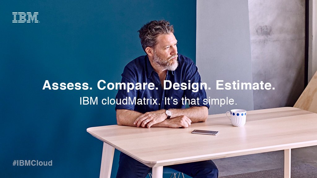 IBMcloud's tweet image. Plan your #hybridcloud deployment in 4 easy steps with IBM #cloudMatrix 
ibm.co/2a6QWEz #IBMCloud