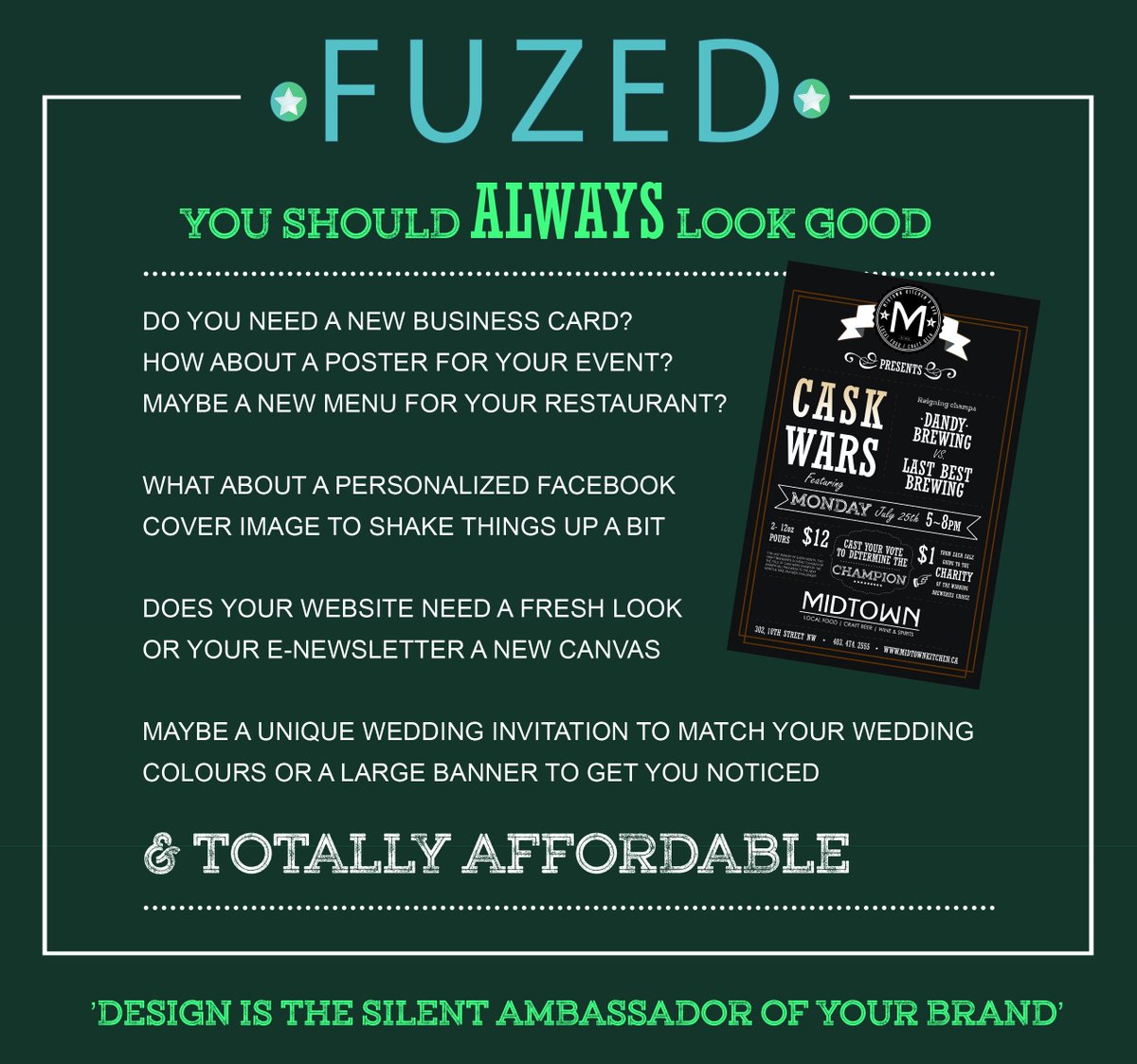 FuzedDesign's tweet image. You should always look good #graphicdesignerneeded #graphicdesignservices #yyc #yeg #