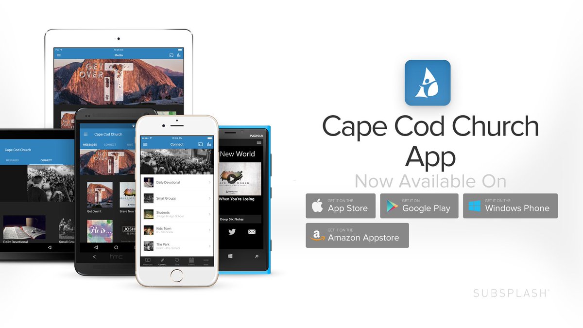 capecodchurch's tweet photo. We just launched the Cape Cod Church app - download it now!
https://t.co/yFfK33pG1m https://t.co/FRU9INy2Nh