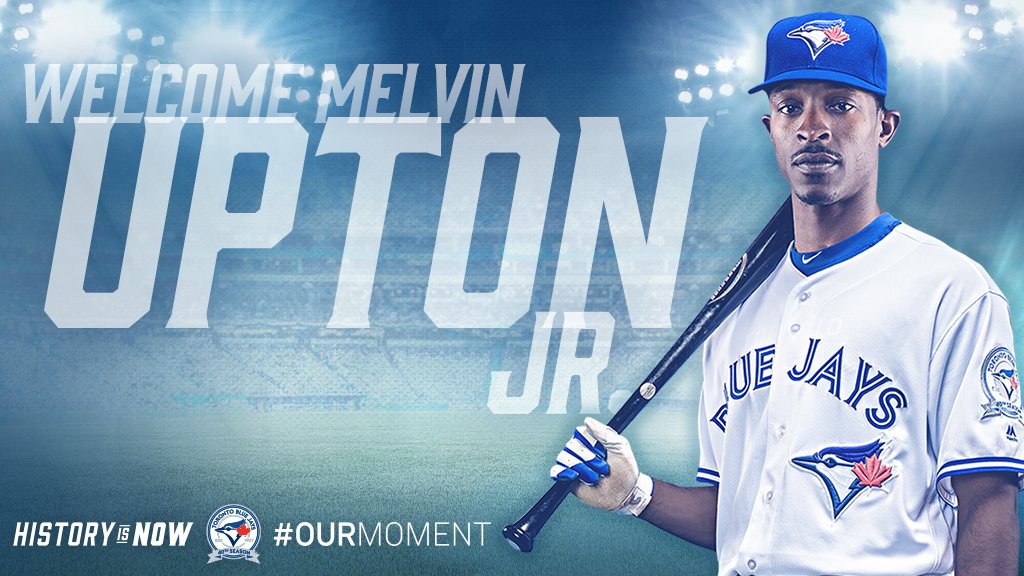Welcome to Toronto <a href="/MelvinUptonJr/">BJ  Upton</a>!